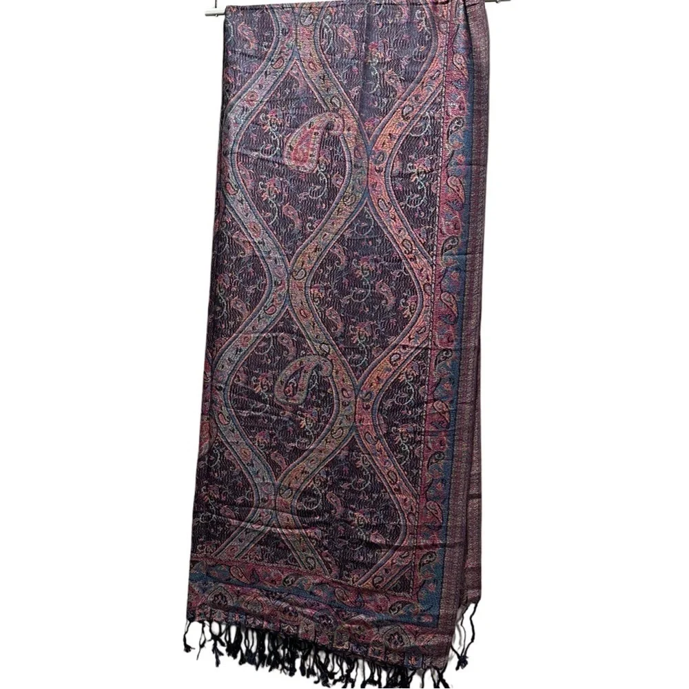 Elegant Shawl in Midnight Blue - Versatile Wrap, Stole, Scarf, Veil Soft & Cozy